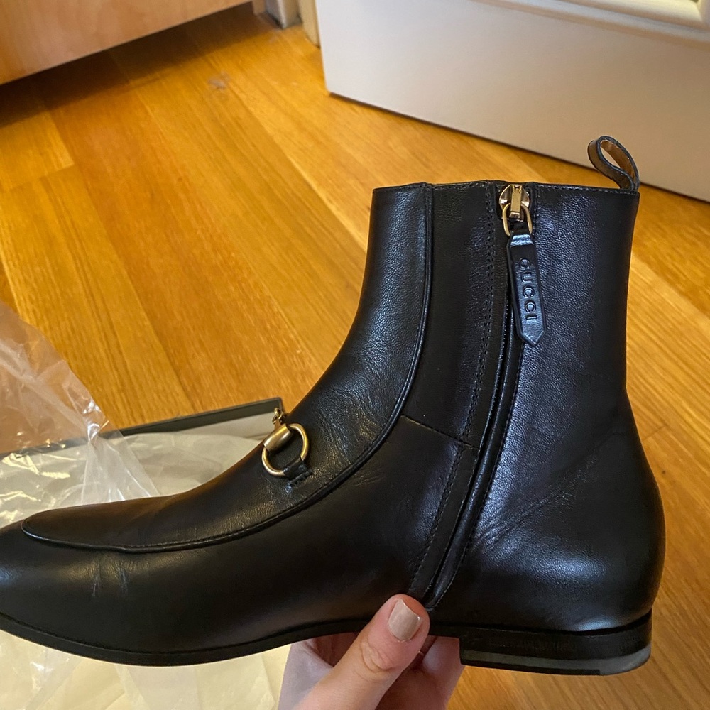 Gucci Jordaan Horsebit Boots - Picture 2 of 6
